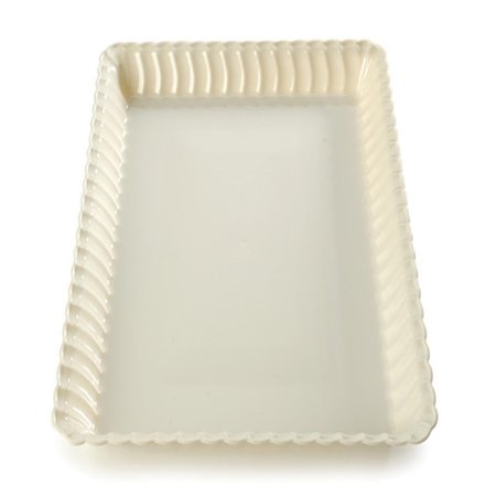 FINELINE SETTINGS Flairware 9 in. x 13 in. Bone Serving Tray 293-BO